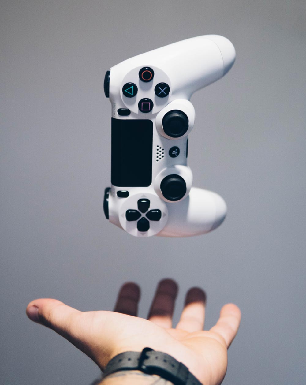Floating PS4 controller